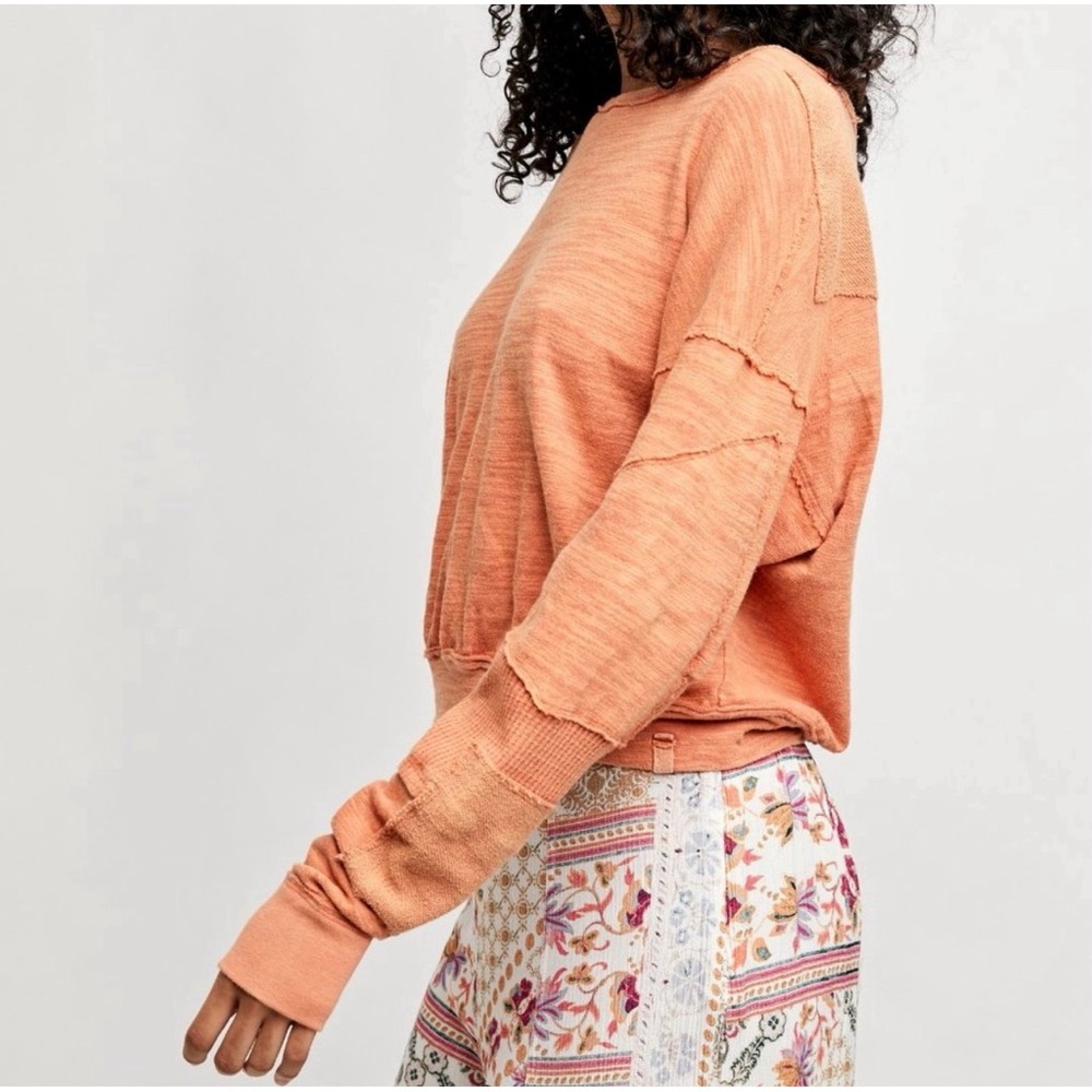 Free People 5 Star Tee / Sweet Cinnamon NWT SZ XL - Picture 6 of 14